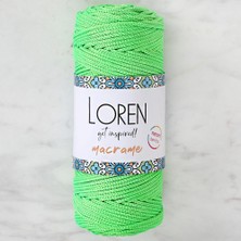 Loren Macrame Neon Yeşil El Örgü Ipi - L115