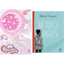 Everest Yayınları I Love Unicorn Eğlenceye Açılan Pencere - Çıkartmalı Boyama Kitabı + Bir Yılbaşı Hikayesi