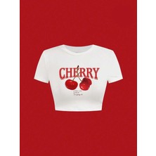 Bozz Collection Kadın Have A Nice Weekend Cherry Crop