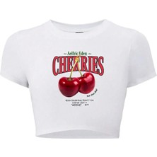 Bozz Collection Kadın Cherries Crop T-Shirt