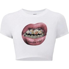Bozz Collection Kadın Timeless Art Crop T-Shirt