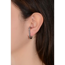 H&E Design Kadın Gümüş Cuff Küpe