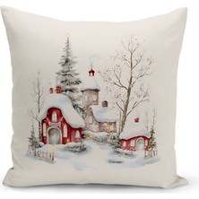 Bertille Home Yılbaşı Serisi Çift Tarafı Dijital Baskılı Kırlent Kılıfı (Christmas Noel Cushion Cover)