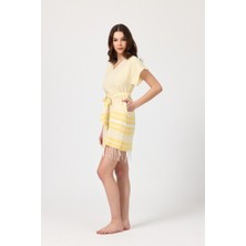 Mulberry Katya Plaj Elbisesi Tunik Pareo %100 Pamuk