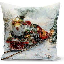 Bertille Home Yılbaşı Serisi Çift Tarafı Dijital Baskılı Kırlent Kılıfı (Christmas Noel Cushion Cover)