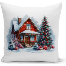Bertille Home Yılbaşı Serisi Çift Tarafı Dijital Baskılı Kırlent Kılıfı (Christmas Noel Cushion Cover)