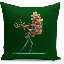 Bertille Home Yılbaşı Serisi Çift Tarafı Dijital Baskılı Kırlent Kılıfı (Christmas Noel Cushion Cover)
