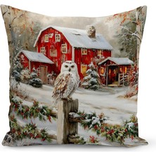 Bertille Home Yılbaşı Serisi Çift Tarafı Dijital Baskılı Kırlent Kılıfı (Christmas Noel Cushion Cover)