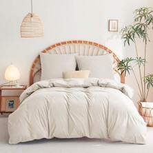 %100 Pamuk 57 Tel Iplik Boyalı Nevresim Seti Yumuşak Dokulu, Nefes Alan Kumaş