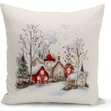 Bertille Home Yılbaşı Serisi Çift Tarafı Dijital Baskılı Kırlent Kılıfı (Christmas Noel Cushion Cover)