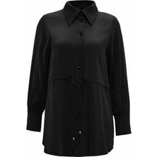 Eskişehir Mağazacılık T26K-3001 Mıssdalıda Bağcıklı Cupro Gömlek