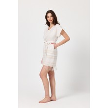 Mulberry Katya Plaj Elbisesi Tunik Pareo %100 Pamuk