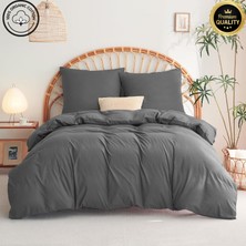 %100 Pamuk 57 Tel Iplik Boyalı Nevresim Seti Yumuşak Dokulu, Nefes Alan Kumaş