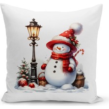 Bertille Home Yılbaşı Serisi Çift Tarafı Dijital Baskılı Kırlent Kılıfı (Christmas Noel Cushion Cover)