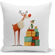 Bertille Home Yılbaşı Serisi Çift Tarafı Dijital Baskılı Kırlent Kılıfı (Christmas Noel Cushion Cover)