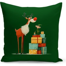 Bertille Home Yılbaşı Serisi Çift Tarafı Dijital Baskılı Kırlent Kılıfı (Christmas Noel Cushion Cover)