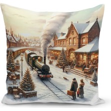 Bertille Home Yılbaşı Serisi Çift Tarafı Dijital Baskılı Kırlent Kılıfı (Christmas Noel Cushion Cover)