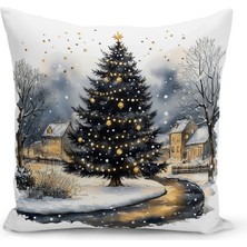 Bertille Home Yılbaşı Serisi Çift Tarafı Dijital Baskılı Kırlent Kılıfı (Christmas Noel Cushion Cover)