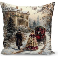 Bertille Home Yılbaşı Serisi Çift Tarafı Dijital Baskılı Kırlent Kılıfı (Christmas Noel Cushion Cover)