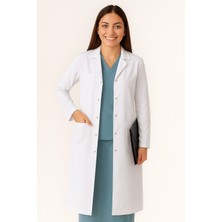 Vatan Tekstil Kadın Klasik Yaka Alpaka Kumaş Slim Fit Önlük, Doktor, Öğretmen, Hemşire, Stajyer, Çalışma Önlüğü