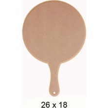 E Hobici Ahşap Yuvarlak Sunumluk 26X18CM L400