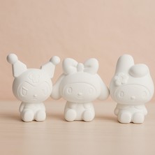 E Hobici Kuromi + My Melody + Hello Kawaii Figür 3'lü Set