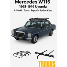 Trobus Mercedes W115 1968-1976 Uyumlu 6 Oluklu Tavan Sepeti - Sedan Kasa