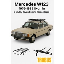 Trobus Mercedes W123 1976-1985 Uyumlu 6 Oluklu Tavan Sepeti - Sedan Kasa