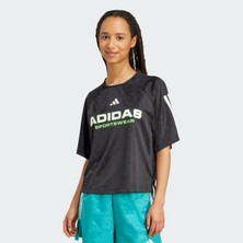 Adidas Sportswear JL9212 Tiro x Common Goal Jakarlı Tişört