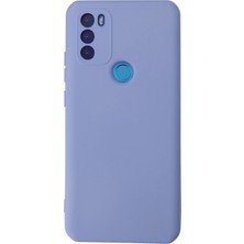 General Mobile Gm 21 Plus Kılıf Nano Içi Kadife Silikon - Lila - FKU6718-8522