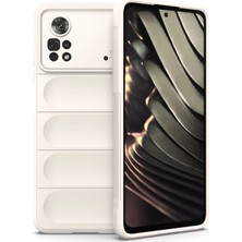 Xiaomi Poco X4 Pro 5g Kılıf Optimum Silikon - Krem - FKU4104-3038