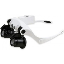 Kuyumcu Saat Onarım Için 10X-15X-20X25X Mercekli Gözlük Büyüteç 9892G-3A