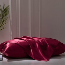 Buffer Antibakteriyel Terletmeyen Ipek Saten Yastık Kılıfı 2'li 50X70 Bordo