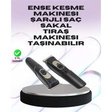 Marsilyan- Sessiz Motorlu, Kablosuz Kullanımlı Şarjlı Saç ve Sakal Kesme Makinesi – Taraklı Set