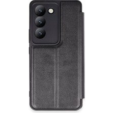 Vivo V30 Lite 4g Kılıf Flip Cover - SIYAH-(5796) - F559K983-U48559