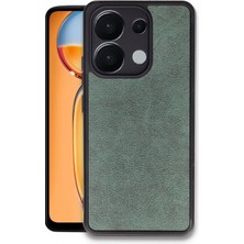 Xiaomi Redmi Note 13 4g Kılıf Aras Deri Kapak - Koyu YEŞIL-(5796) - F790K119-U63790