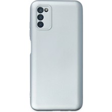 Samsung Galaxy A03S Kılıf Nano Içi Kadife Silikon - Sky BLUE-(5796) - F675K537-U94675