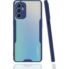 Oppo Reno 6 Kılıf Platin Silikon - LACIVERT-(5796) - F259K611-U72259