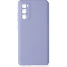Samsung Galaxy S20 Fe Kılıf Nano Içi Kadife Silikon - LILA-(5796) - F280K629-U69280
