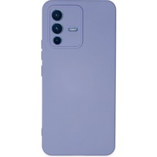 Vivo V23 5g Kılıf Nano Içi Kadife Silikon - LILA-(5796) - F172K556-U05172
