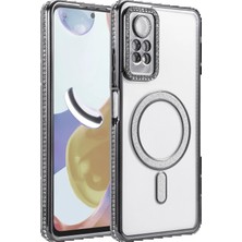 Xiaomi Redmi Note 12 Pro 4g Joke Simli Magneticsafe Kılıf - SIYAH-(5796) - F652K551-U96652