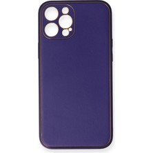iPhone 12 Pro Kılıf Coco Deri Silikon Kapak - MOR-(5796) - F066K065-U65066