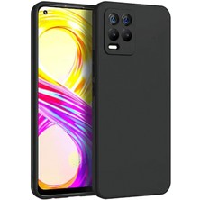 Realme 8 Kılıf First Silikon - SIYAH-(5796) - F553K340-U17553