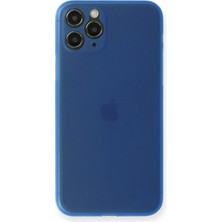 iPhone 11 Pro Max Kılıf Pp Ultra Ince Kapak - MAVI-(5796) - F383K601-U50383