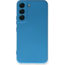 Samsung Galaxy S23 Plus Kılıf Nano Içi Kadife Silikon - MAVI-(5796) - F363K130-U15363