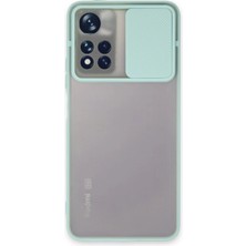 Xiaomi Redmi Note 11T Kılıf Palm Buzlu Kamera Sürgülü Silikon - TURKUAZ-(5796) - F698K709-U536