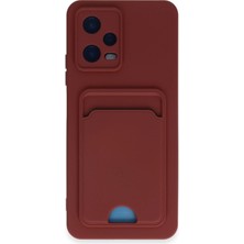 Xiaomi Redmi Note 12 4g Kılıf Kelvin Kartvizitli Silikon - BORDO-(5796) - F087K735-U76087