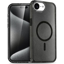 Apple iPhone 16E Star Magsafe Kapak - SIYAH-(5796) - F655K209-U84655