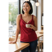 Ferz Askılı Büyük Beden Sandy Bluz