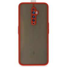 Oppo Reno 2z Kılıf Montreal Silikon Kapak - KIRMIZI-(5796) - F447K246-U85447